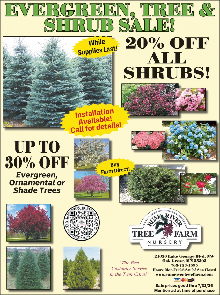 Rum River Tree Farm Nursery