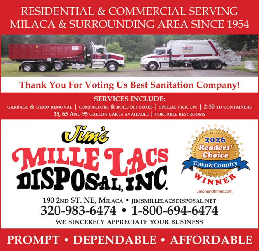Jim's Mille Lacs Disposal, Inc