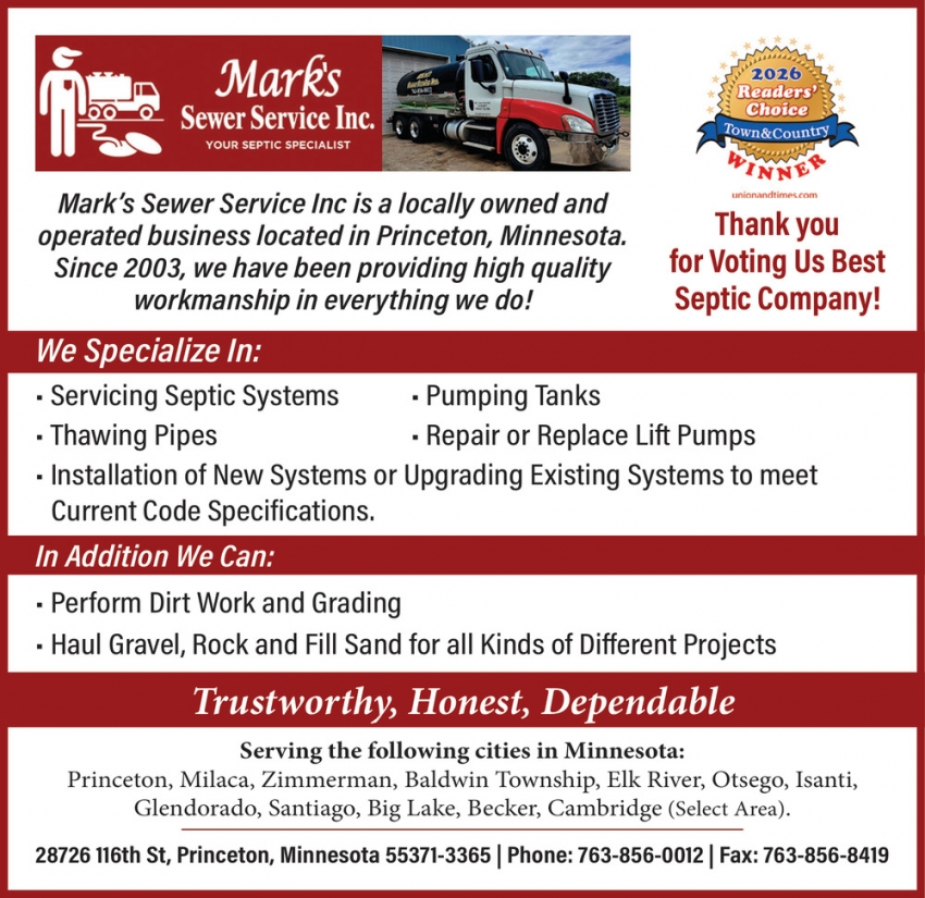 Mark's Sewer Service, Inc