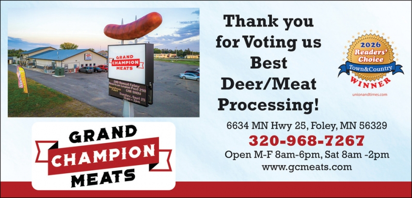 Grand Champion Meats