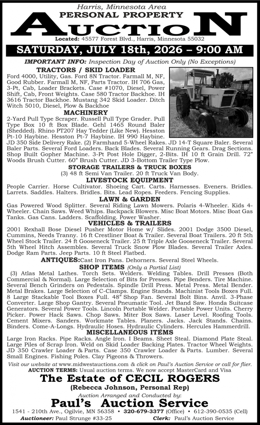 PAUL'S AUCTION SERVICE