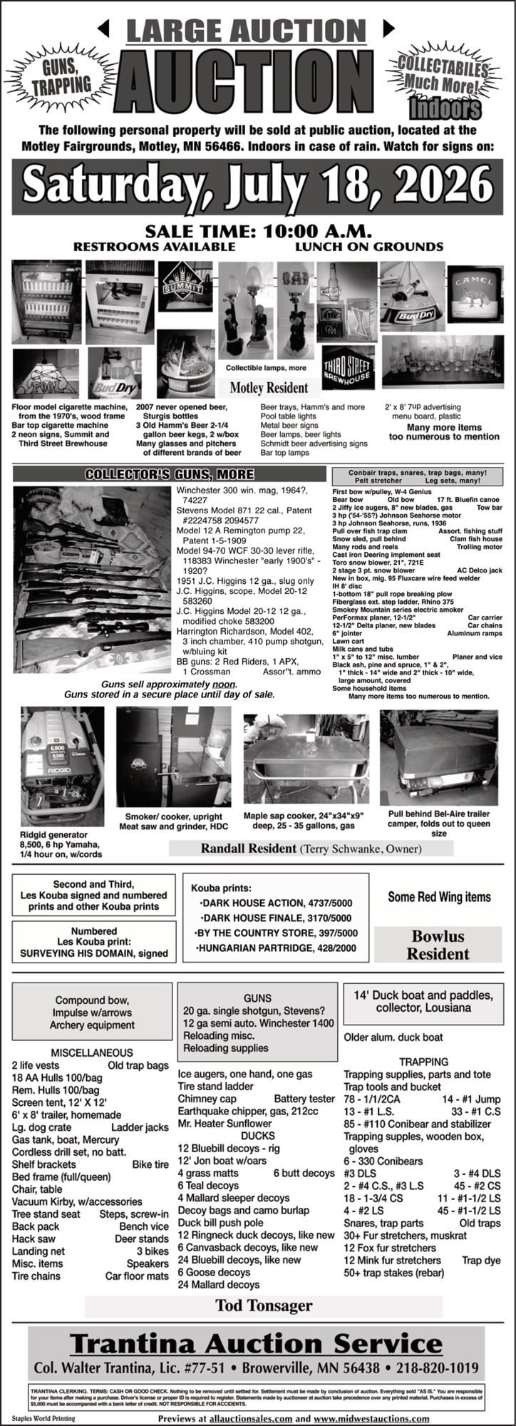 Trantina Auction Service