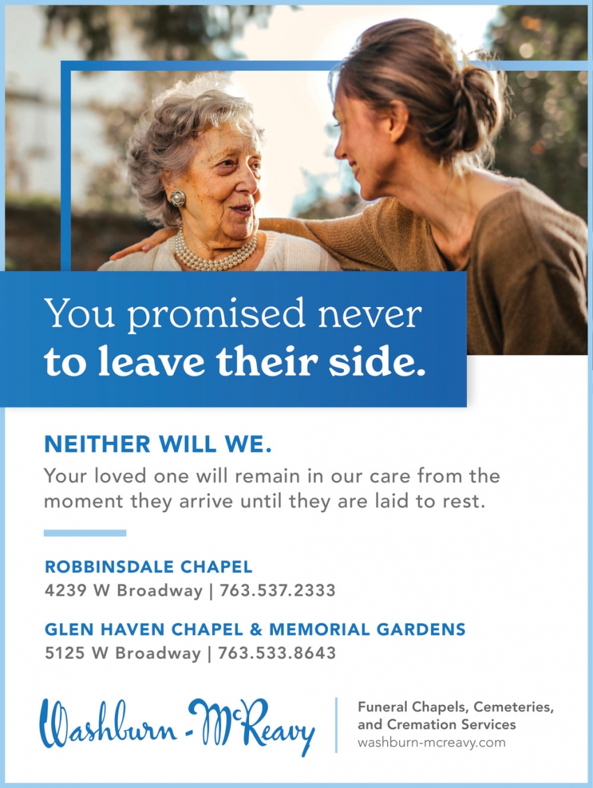 Washburn-McReavy - Robbinsdale Chapel, Glen Heaven Chapel & Memorial Gardens