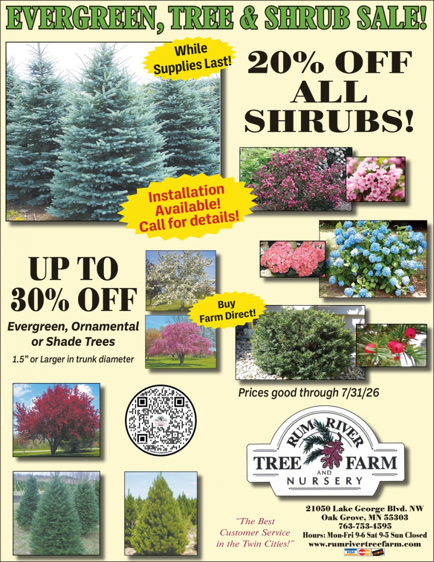 Rum River Tree Farm Nursery
