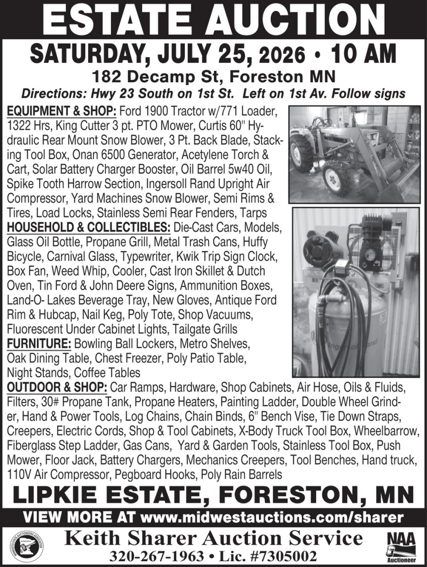 Keith Sharer Auction Service