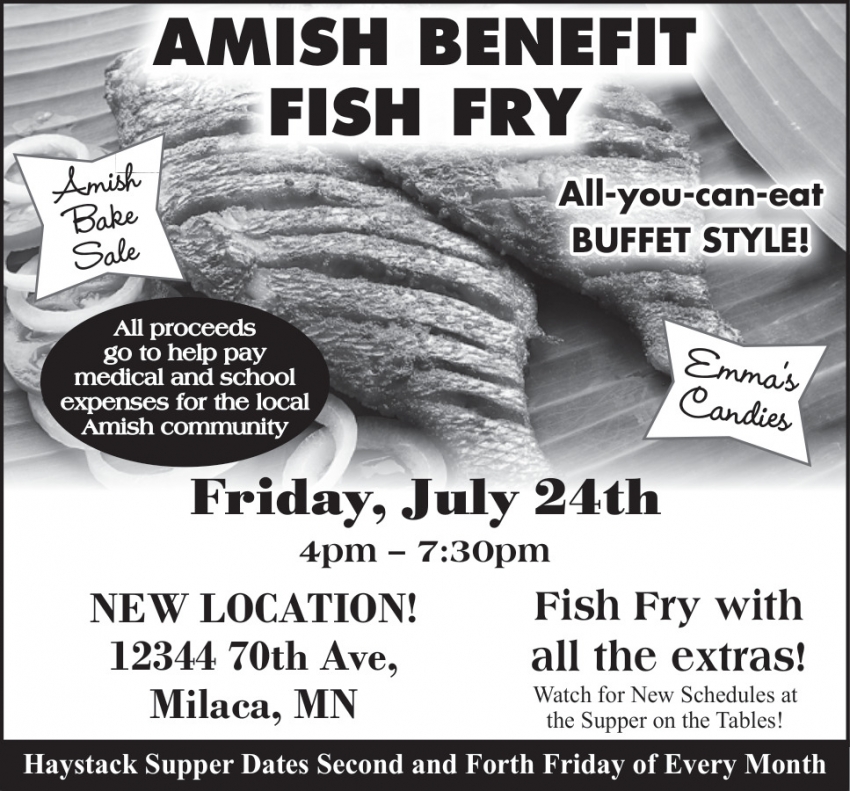 Amish Benefit Fish Fry