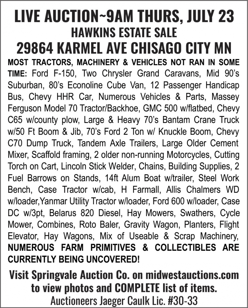 Springvale Auction Co.
