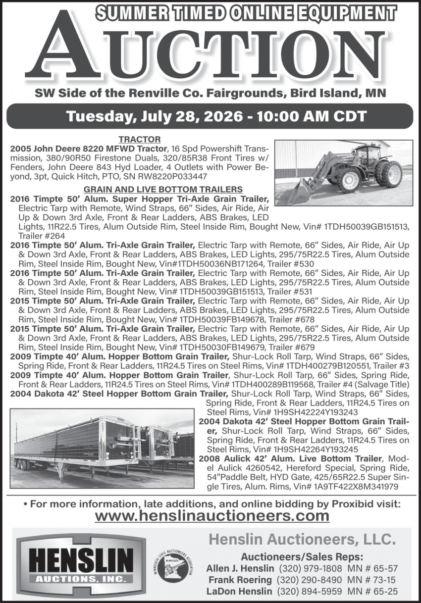 Henslin Auctions, Inc