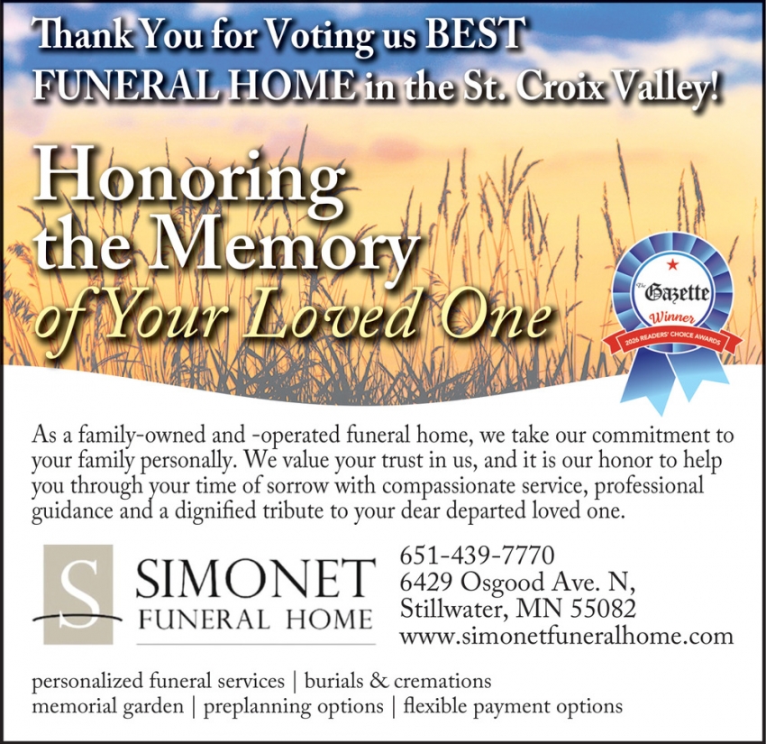 Simonet Funeral Home