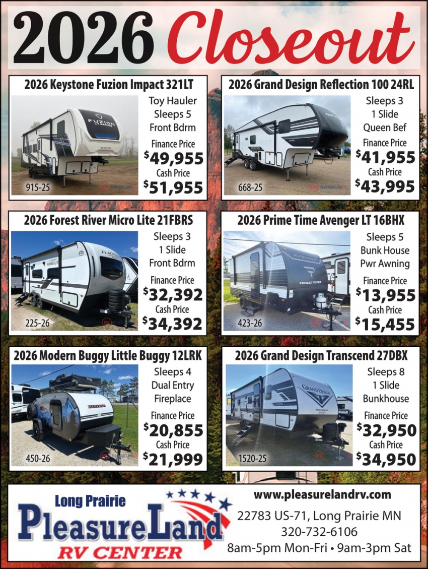 Long Prairie-Pleasure Land Rv Center
