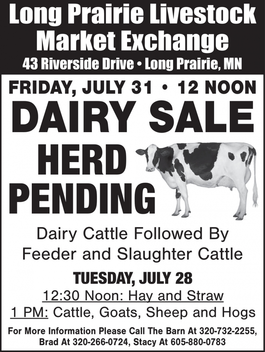 Long Prairie Livestock Auction Market Exchange