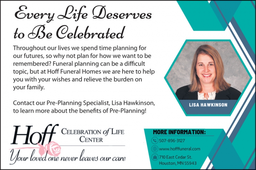 Hoff Funeral & Cremation Service - Lisa Hawkinson