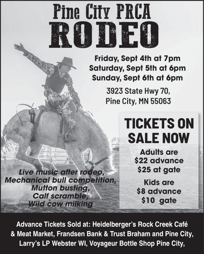 Pine City Championship PRCA Rodeo