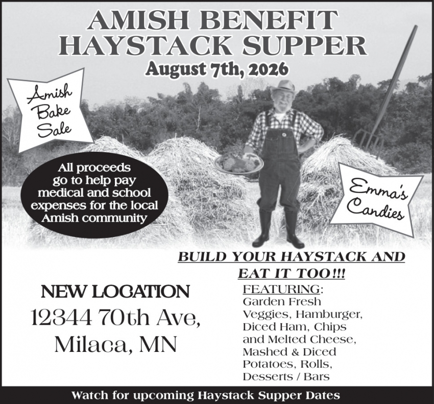 Amish Benefit Haystack Supper