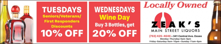 Zeak's Main Street Liquors
