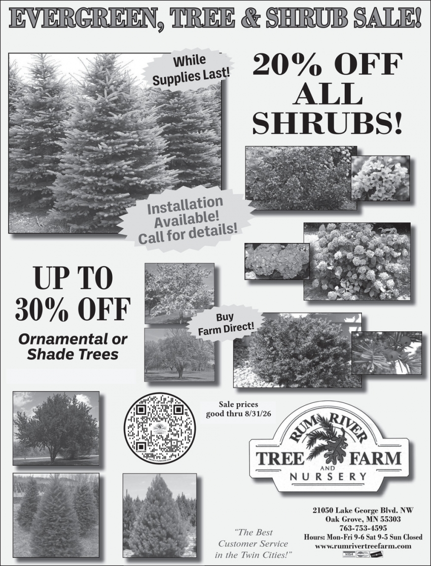 Rum River Tree Farm Nursery