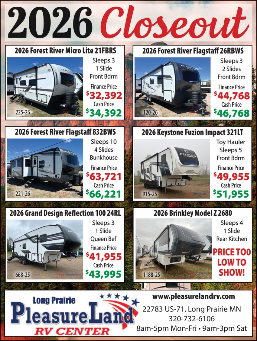 Long Prairie-Pleasure Land Rv Center