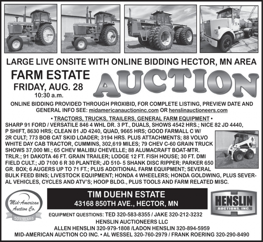 Henslin Auctions, Inc