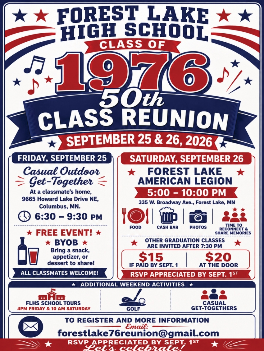 Forest Lake High School Class of 1976