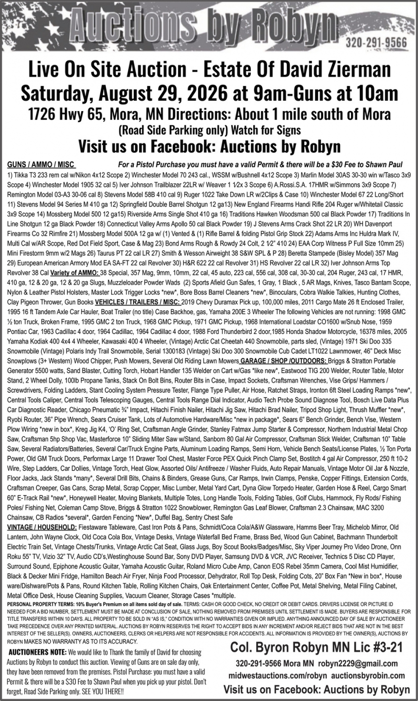 Auctions by Robyn & Norby