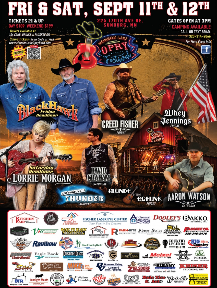 Monson Lake Opry Festival 