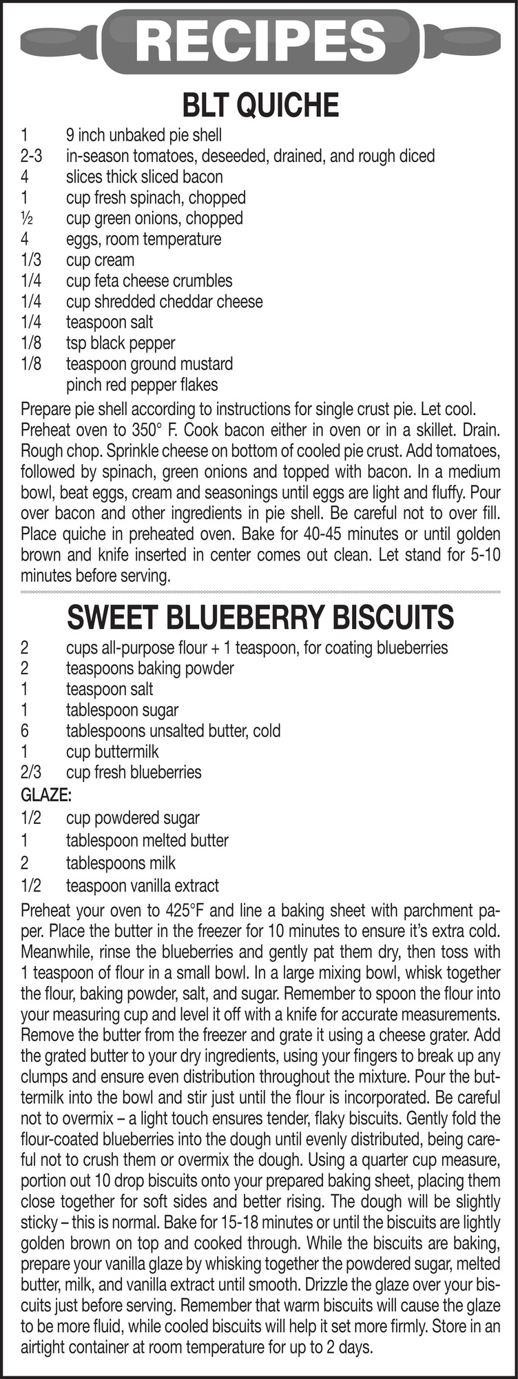 Recipes