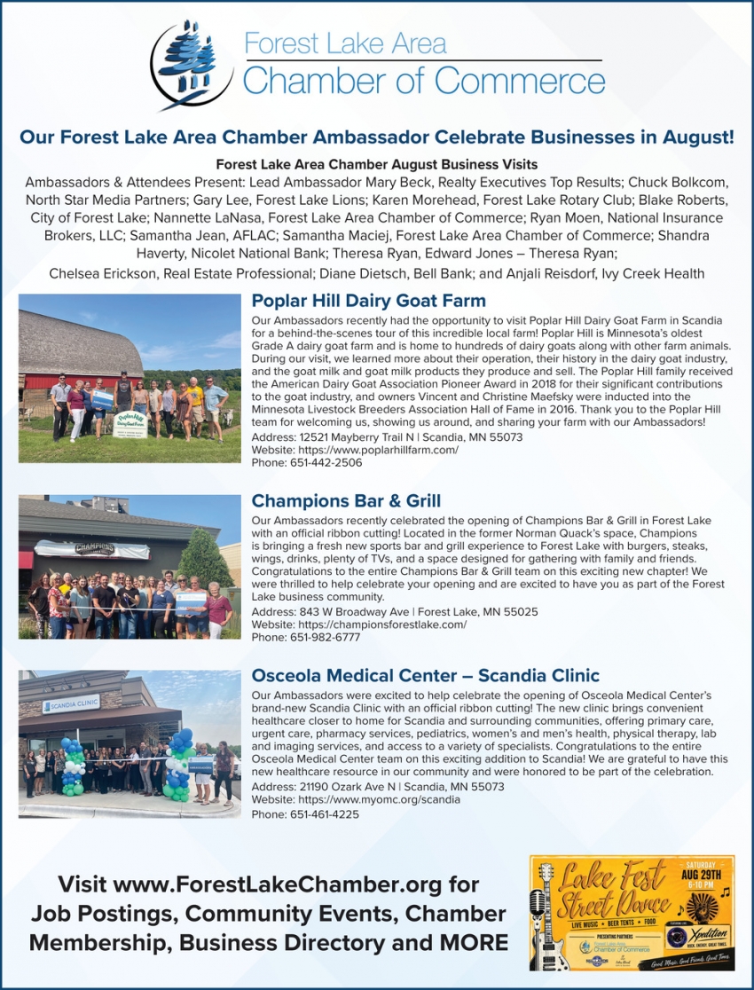 Forest Lake Area Chamber of Commerce