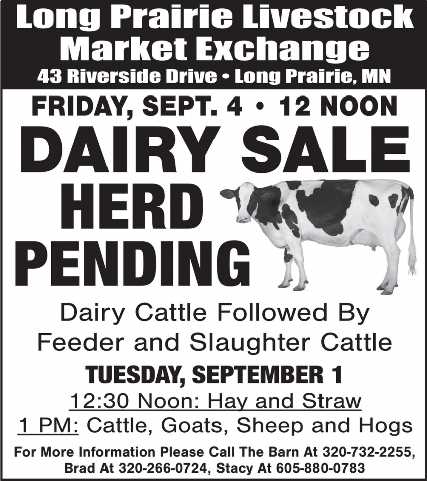 Long Prairie Livestock Auction Market Exchange