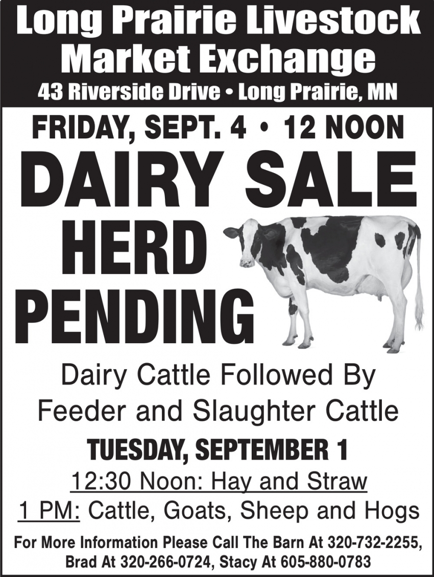 Long Prairie Livestock Auction Market Exchange