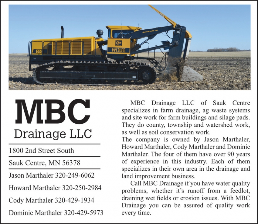 MBC Drainage, LLC