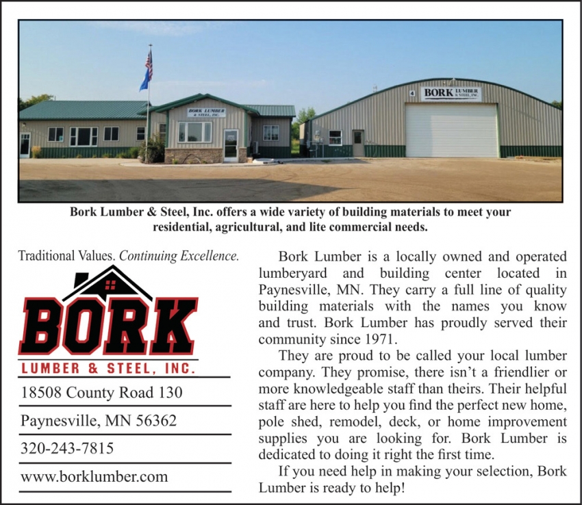 Bork Lumber & Steel Inc