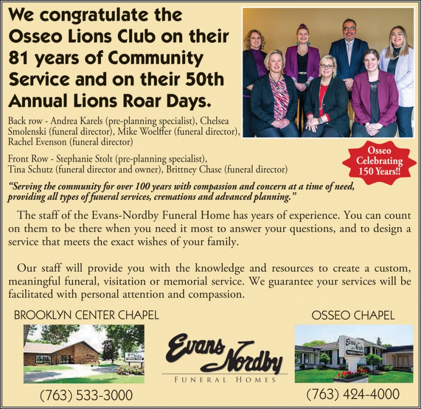 Evans Nordby Funeral Home