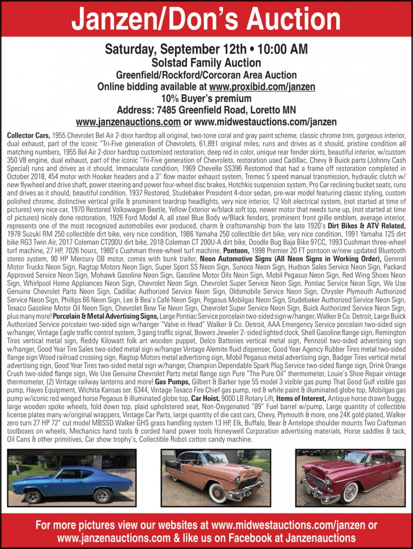 Janzen Auctions