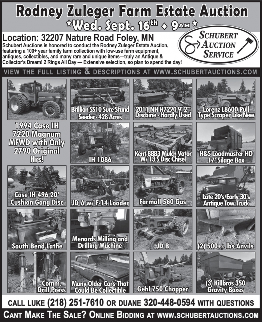 Schubert Auction Service