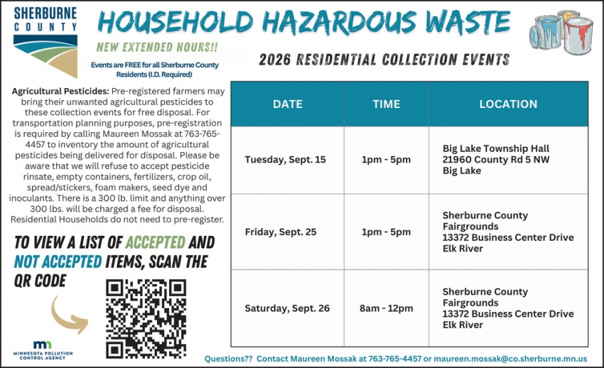 Sherburne County Household Hazardous Waste Collection