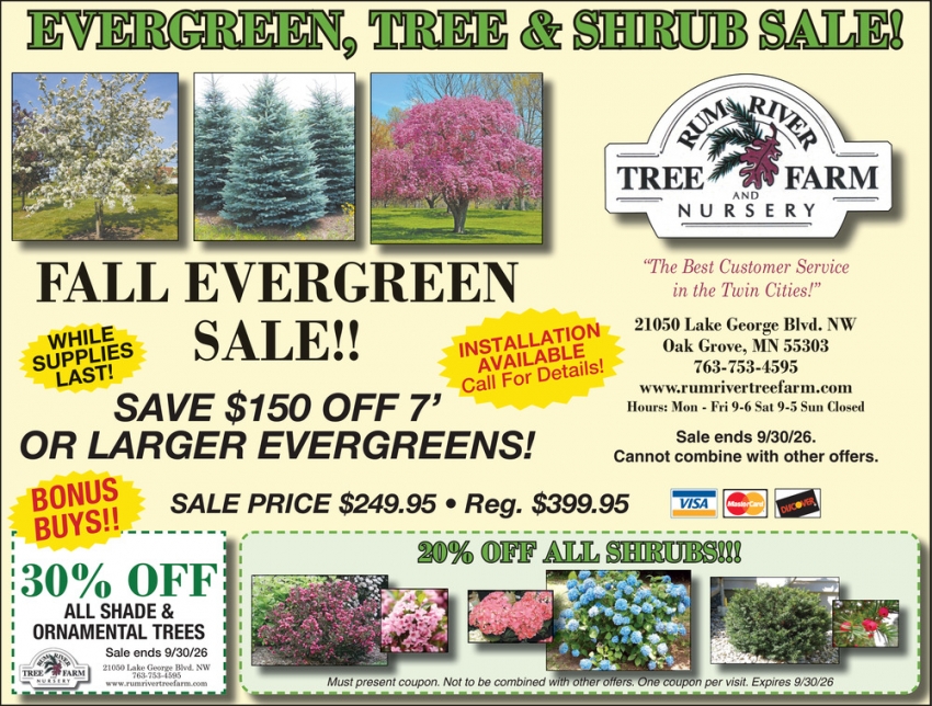 Rum River Tree Farm Nursery