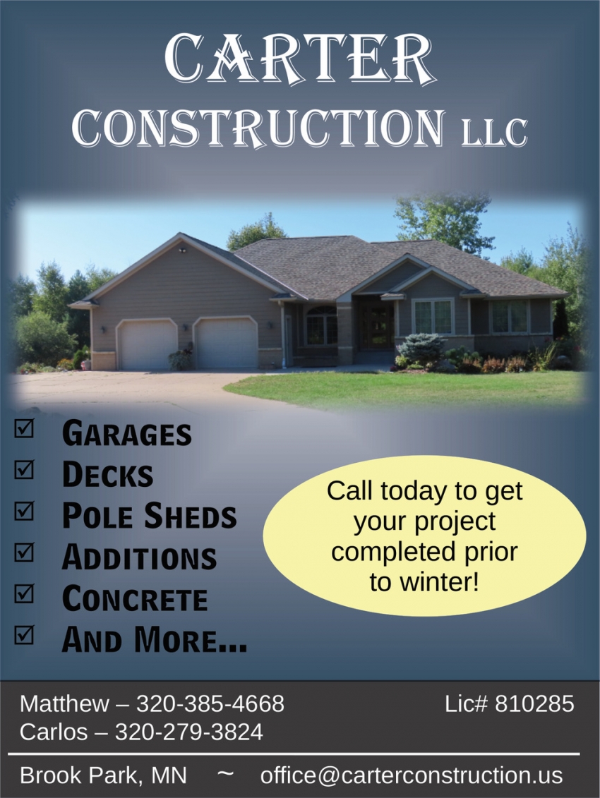 Carter Construction LLC.