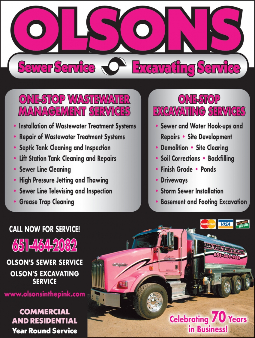 Olson's Sewer Service