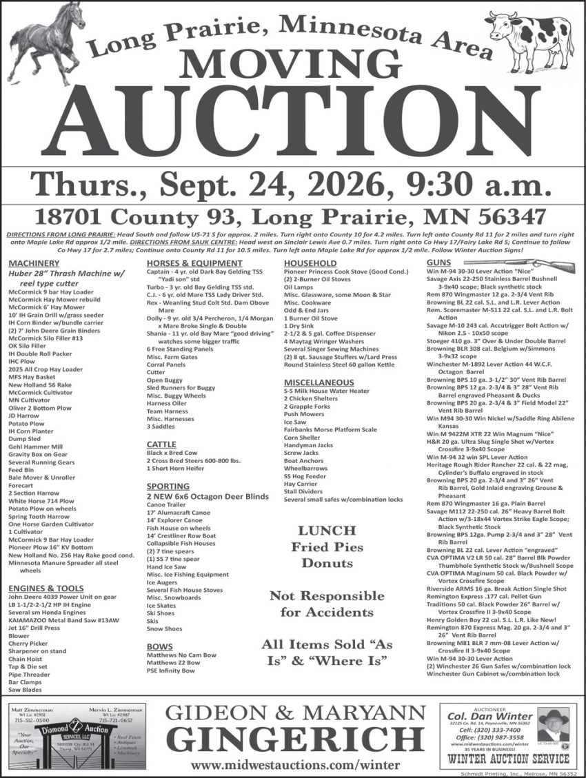 Dan Winter Auction Service
