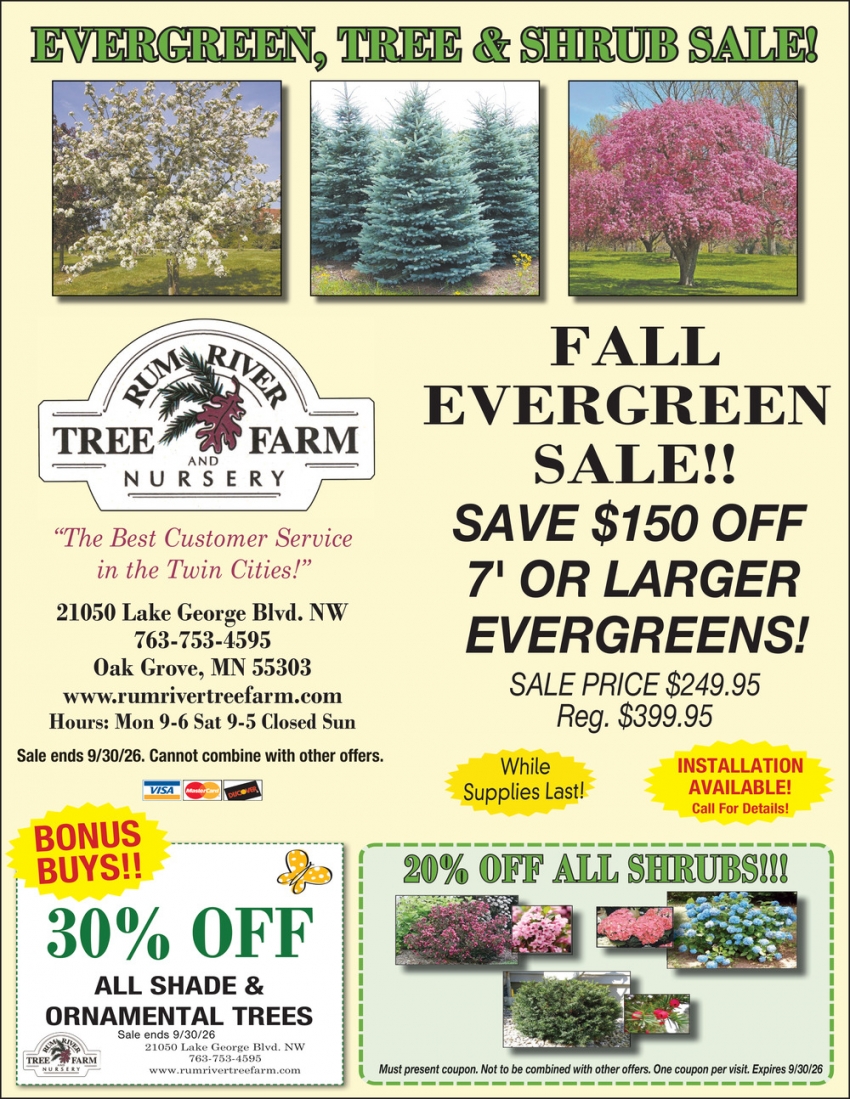 Rum River Tree Farm Nursery