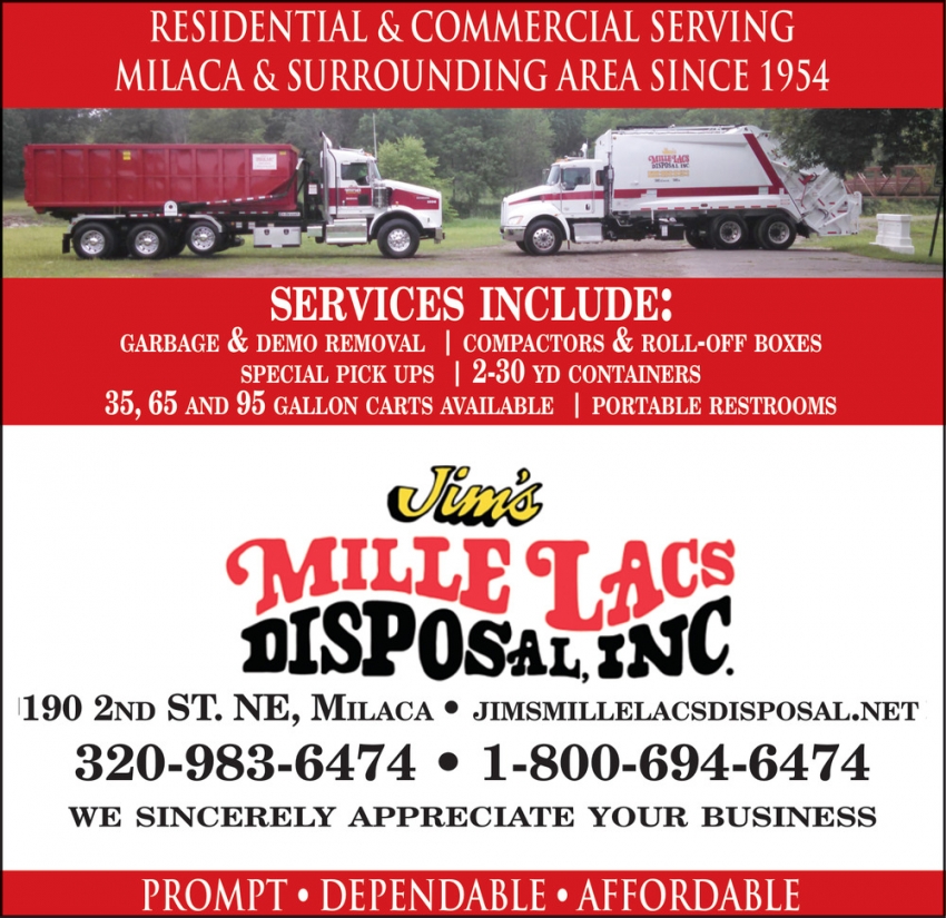 Jim's Mille Lacs Disposal, Inc