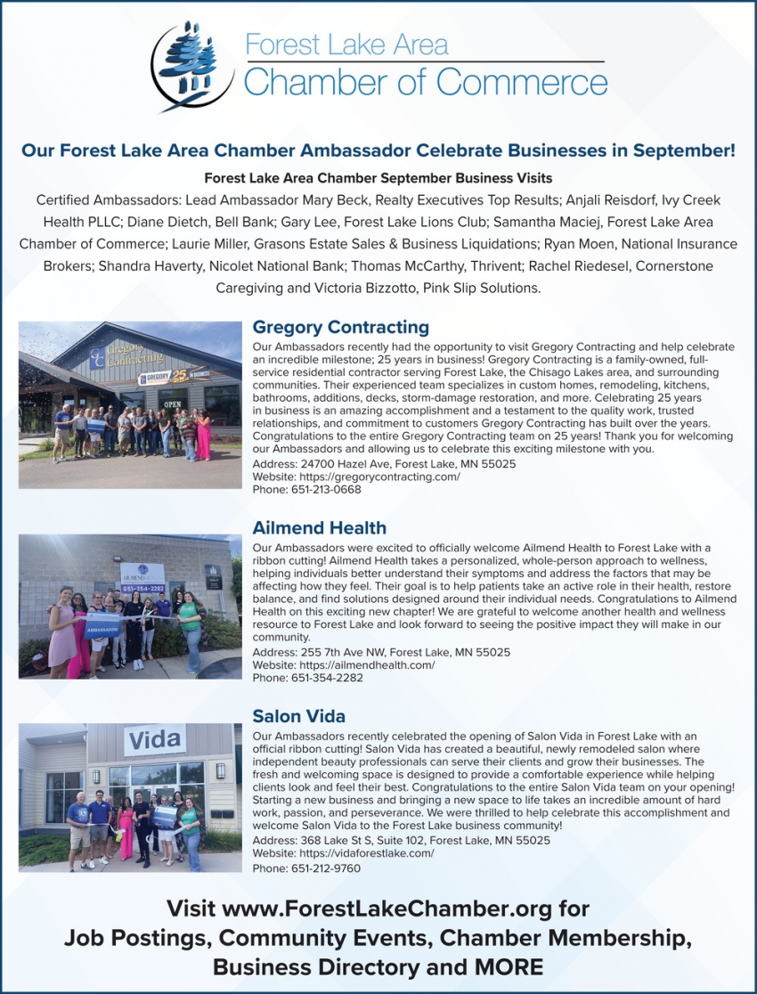 Forest Lake Chamber