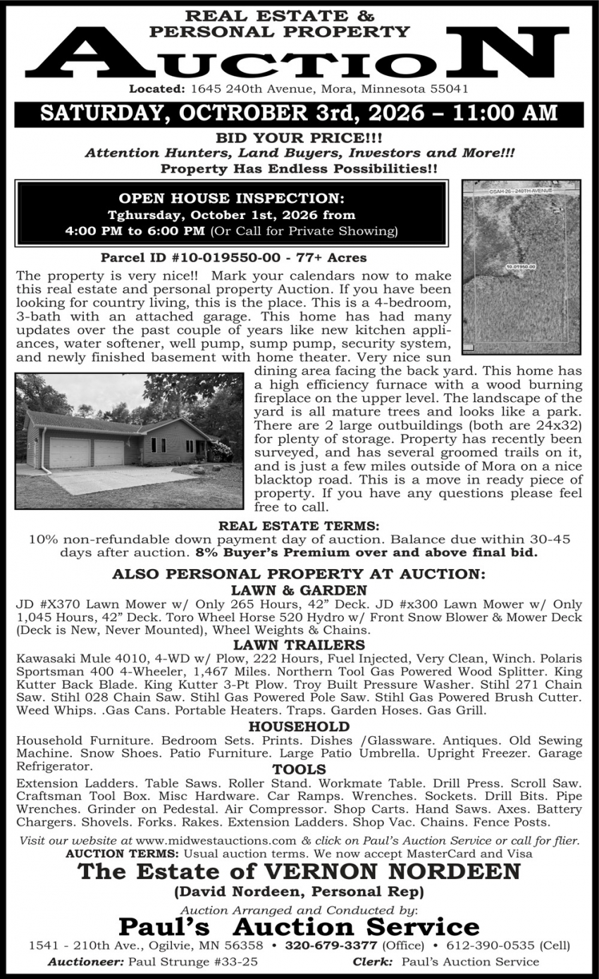 PAUL'S AUCTION SERVICE