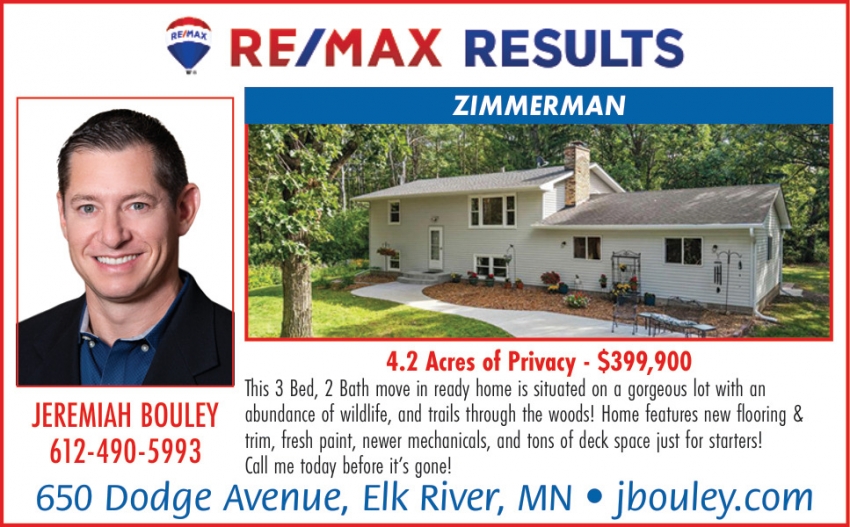 Re/Max Results - Jeremiah Bouley
