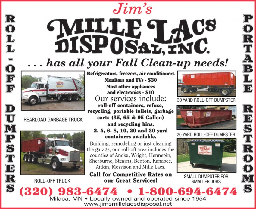 Jim's Mille Lacs Disposal, Inc