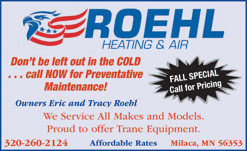 Roehl Heating, Air & Appliance