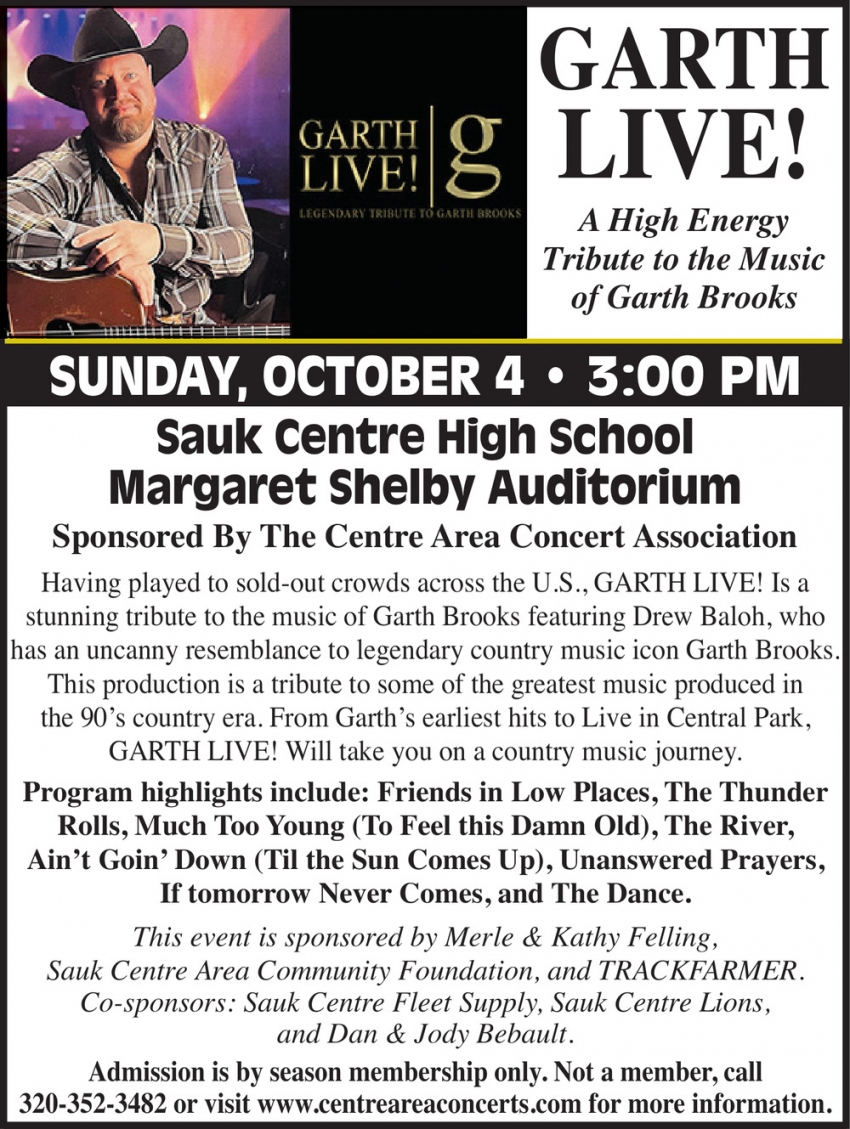 Centre Area Concerts