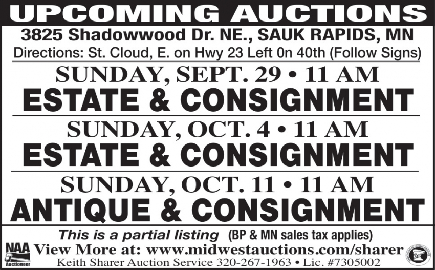 Keith Sharer Auction Service