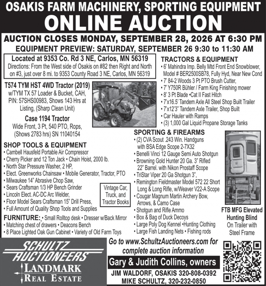 Schultz Auctioneers - Landmark Realty
