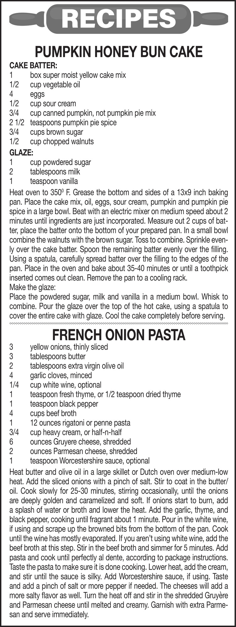 Recipes